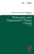 Cover: Philosophy and Organization Theory - Emerald Publishing Limited