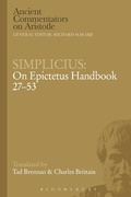 Cover: Simplicius: On Epictetus Handbook 27-53 - Bloomsbury Academic