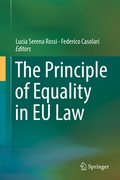 Cover: The Principle of Equality in EU Law - Springer