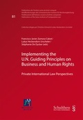 Cover: Implementing the U.N. Guiding Principles on Business and Human Rights - Schulthess Juristische Medien