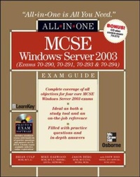 Abbildung von: MCSE Windows Server 2003 All-in-One Exam Guide (Exams 70-290, 70-291, 70-293 & 70-294) - McGraw-Hill Professional