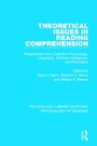 Cover: Theoretical Issues in Reading Comprehension - Routledge