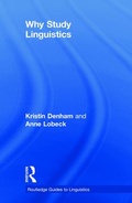 Cover: Why Study Linguistics - Routledge