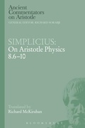 Cover: Simplicius: On Aristotle Physics 8.6-10 - Bloomsbury Academic