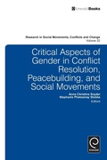 Cover: Critical Aspects of Gender in Conflict Resolution, Peacebuilding, and Social Movements - Emerald Publishing Limited