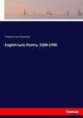 Cover: English Lyric Poetry, 1500-1700 - Hansebooks