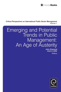 Cover: Emerging and Potential Trends in Public Management - Emerald Publishing Limited