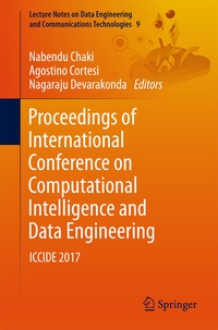 Enlarge image Cover: Proceedings of International Conference on Computational Intelligence and Data Engineering - Springer