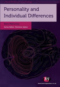 Enlarge image Cover: Personality and Individual Differences - Learning Matters Ltd