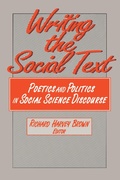 Cover: Writing the Social Text - Routledge