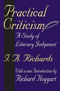 Enlarge image Cover: Practical Criticism - Routledge