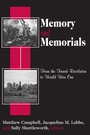 Cover: Memory and Memorials - Routledge