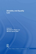 Cover: Disability and Equality Law - Routledge