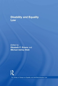 Abbildung von: Disability and Equality Law - Routledge