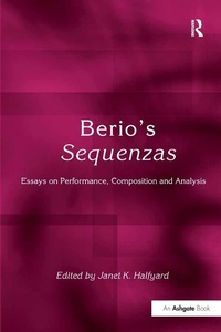 Abbildung von: Berio's Sequenzas - Routledge
