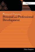 Cover: Planning and Organizing Personal and Professional Development - Routledge