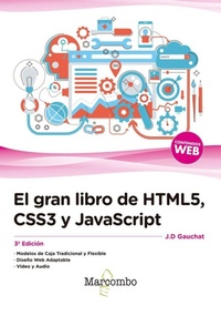 Enlarge image Cover: El gran libro de HTML5, CSS3 y JavaScript - Marcombo PA