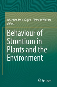 Enlarge image Cover: Behaviour of Strontium in Plants and the Environment - Springer
