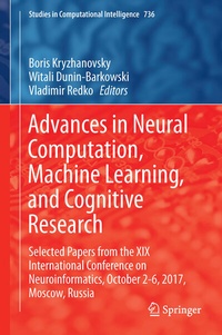 Abbildung von: Advances in Neural Computation, Machine Learning, and Cognitive Research - Springer