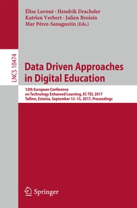 Enlarge image Cover: Data Driven Approaches in Digital Education - Springer