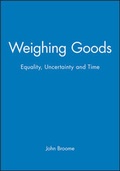 Cover: Weighing Goods - Wiley-Blackwell