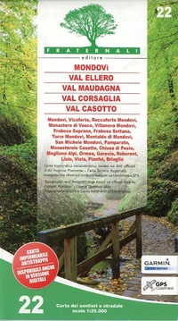 Abbildung von: Mondovi - Valle Ellero - Val Maudagna - Val Corsaglia: 22 - Fraternali Editore