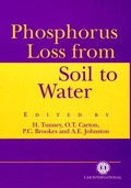 Cover: Phosphorus Loss from Soil to Water - CABI Publishing