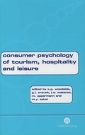 Cover: Consumer Psychology of Tourism, Hospitality and Leisure, Volume 1 - CABI Publishing
