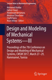 Enlarge image Cover: Design and Modeling of Mechanical Systems-III - Springer