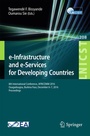 Cover: e-Infrastructure and e-Services for Developing Countries - Springer
