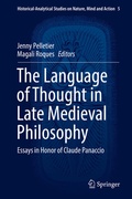 Cover: The Language of Thought in Late Medieval Philosophy - Springer