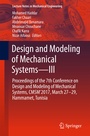 Cover: Design and Modeling of Mechanical Systems-III - Springer