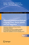 Cover: Advanced Computational Methods in Energy, Power, Electric Vehicles, and Their Integration - Springer
