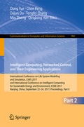 Cover: Intelligent Computing, Networked Control, and Their Engineering Applications - Springer