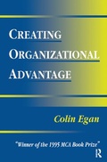 Cover: Creating Organizational Advantage - Routledge