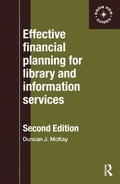 Cover: Effective Financial Planning for Library and Information Services - Routledge