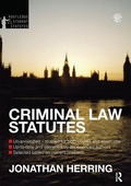 Cover: Criminal Law Statutes 2012-2013 - Routledge