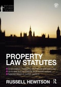 Cover: Property Law Statutes 2012-2013 - Routledge