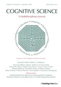 Cover: 2004 Rumelhart Prize Special Issue Honoring John R. Anderson - Psychology Press Ltd