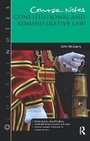 Cover: Course Notes: Constitutional and Administrative Law - Routledge
