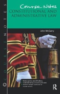 Cover: Course Notes: Constitutional and Administrative Law - Routledge
