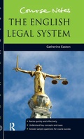 Cover: Course Notes: the English Legal System - Routledge