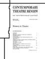Cover: Women in Theatre 2#3 - Routledge