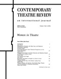 Cover: Women in Theatre 2#3 - Routledge