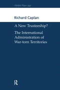 Cover: A New Trusteeship? - Routledge