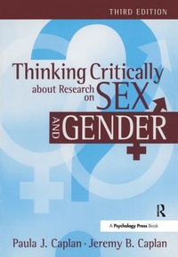 Enlarge image Cover: Thinking Critically about Research on Sex and Gender - Psychology Press Ltd