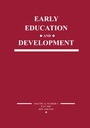 Cover: Early Education and Development - Routledge