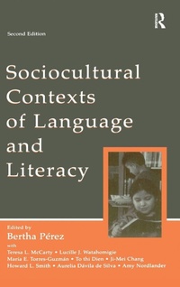 Enlarge image Cover: Sociocultural Contexts of Language and Literacy - Routledge