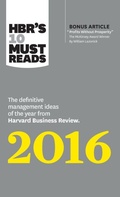 Cover: HBR's 10 Must Reads 2016 - Harvard Business Review Press