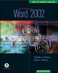 Enlarge image Cover: Word 2002: Introductory Edition - McGraw-Hill Publishing Co.